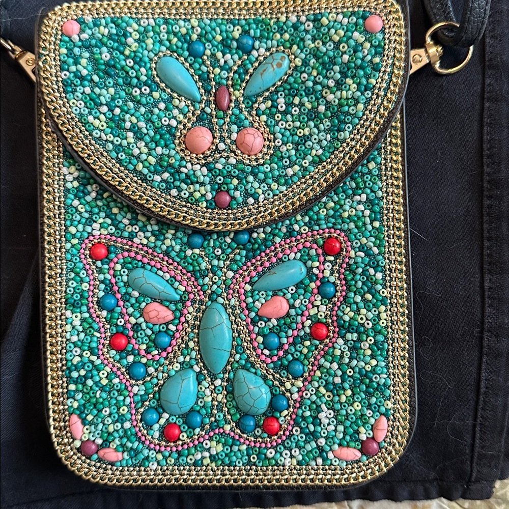 Small Beaded crossbody bag